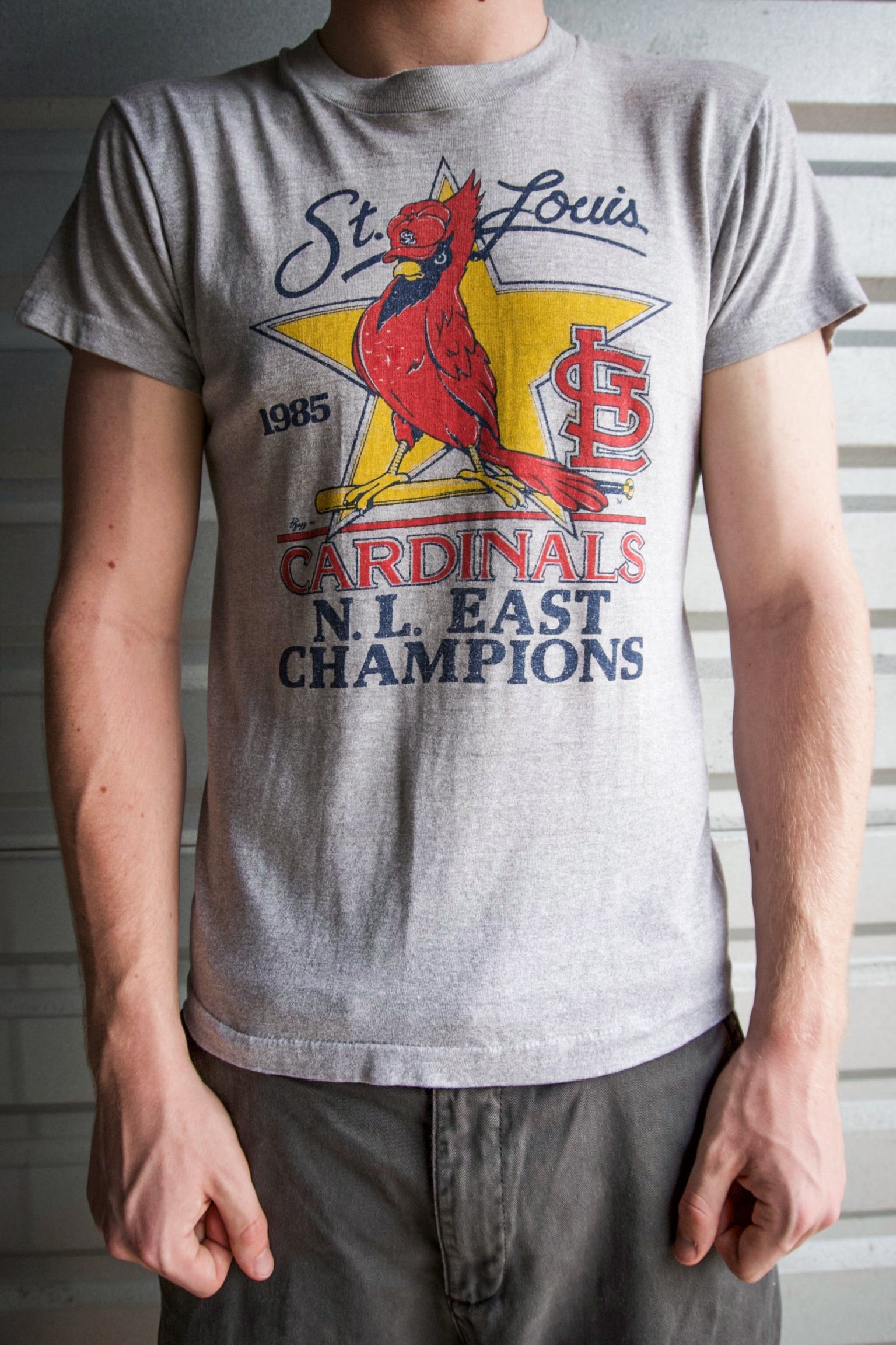 Vintage 1985 St. Louis Cardinals National League East Champions Tee Shirt