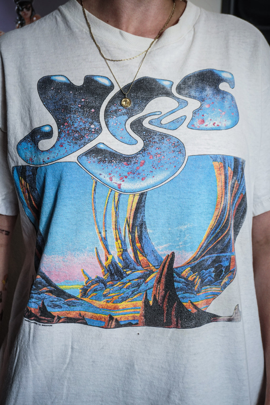 Vintage 1991 Yes Union Word Tour Tee Shirt Small