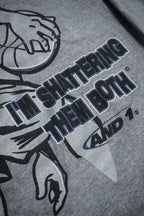 Vintage 2000s AND1 Trash Talk Tee Shirt Long Sleeve Grey Dreams and Ankles YXL