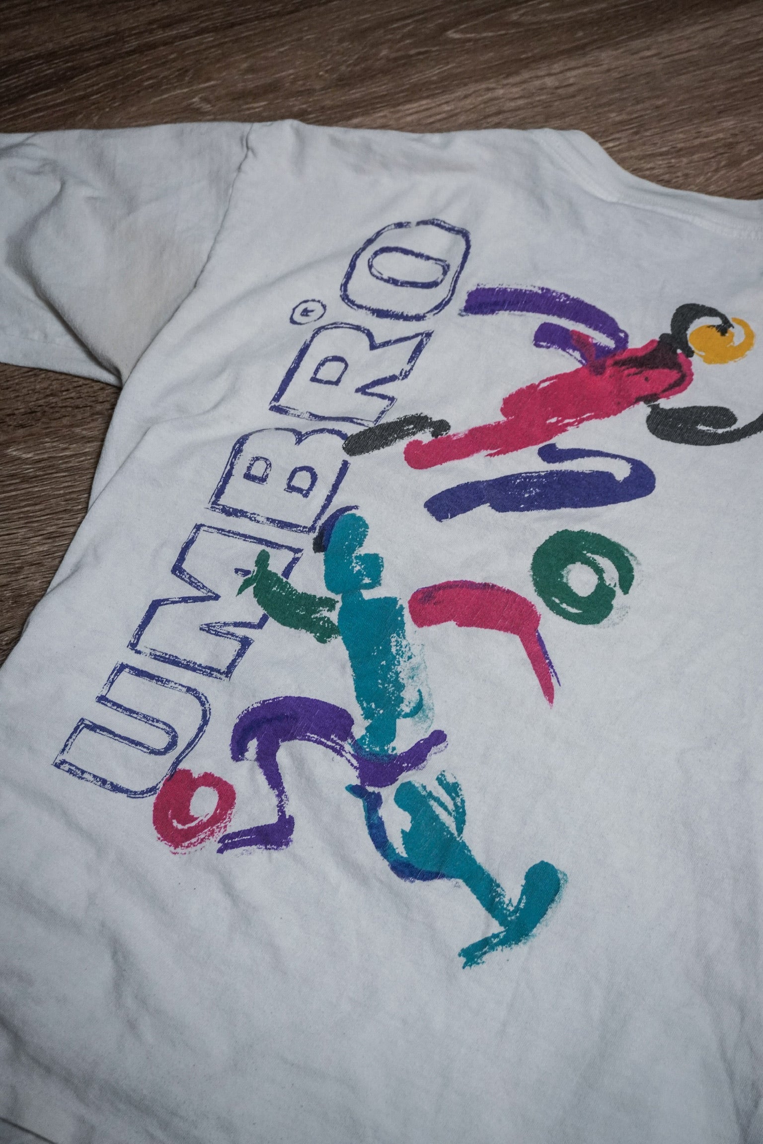 Vintage 90s Umbro Retro Sports Graphic Single Stitch White Tee Shirt Youth XL