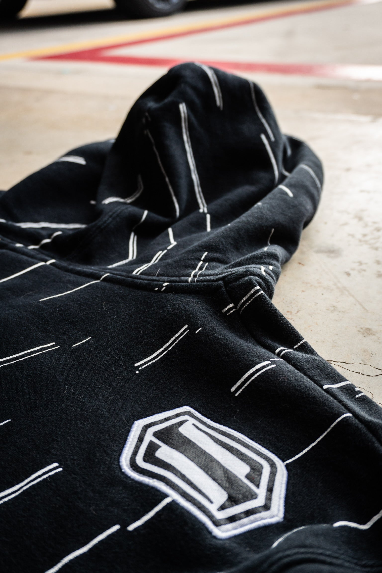 Y2K Shift MX Motorcross Black Full Zip Up Hoodie XL