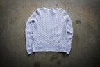 Vintage 90s Ralph Lauren Sport Womens Cable Knit White Cotton Sweater