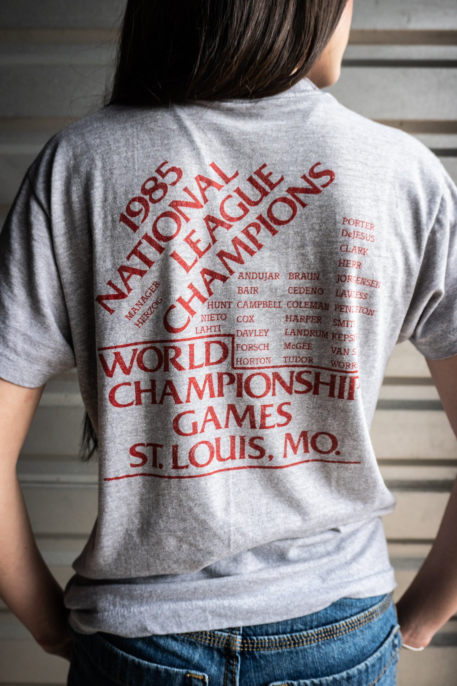 Vintage 1985 St. Louis Cardinals National League East Champions Tee Shirt