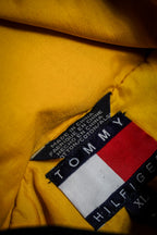 Vintage 90s Tommy Hilfiger Full Zip Navy Yellow Rain Jacket Size XL