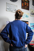Vintage 1989 The University of Sydney Australia Navy Blue Graphic Crewneck Sweatshirt Size L