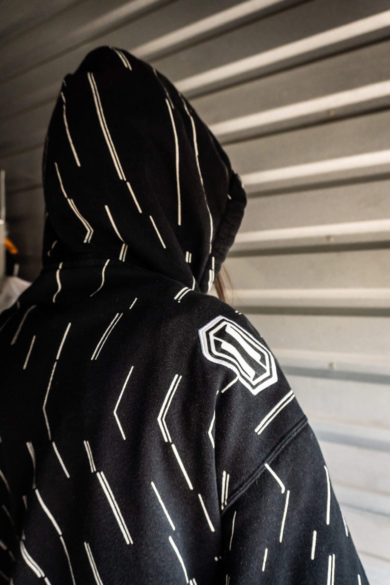 Y2K Shift MX Motorcross Black Full Zip Up Hoodie XL