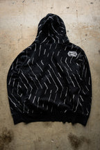 Y2K Shift MX Motorcross Black Full Zip Up Hoodie XL