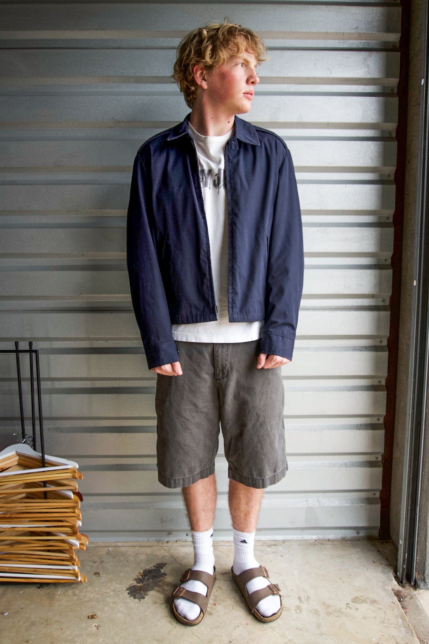 Vintage 60s USAF/Navy Poplin Zip Up Uniform Jacket