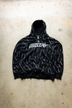 Y2K Shift MX Motorcross Black Full Zip Up Hoodie XL