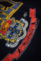 Vintage 1989 The University of Sydney Australia Navy Blue Graphic Crewneck Sweatshirt Size L
