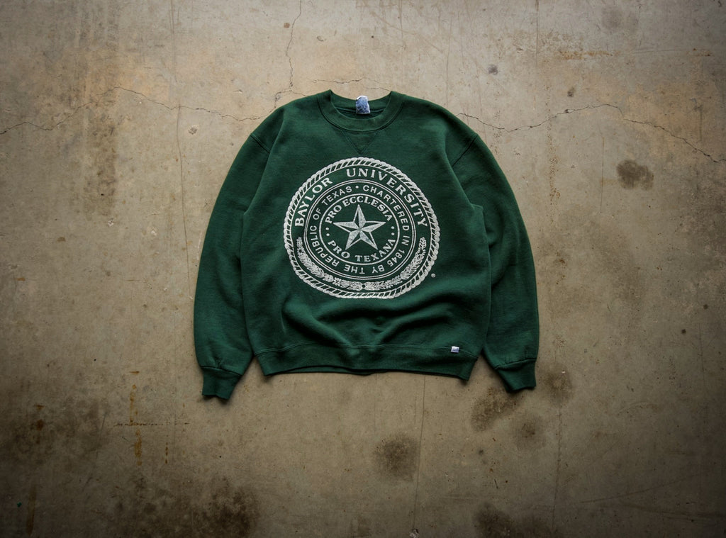 Vintage 90s Baylor University Sweatshirt Russell Athletic USA Sz L