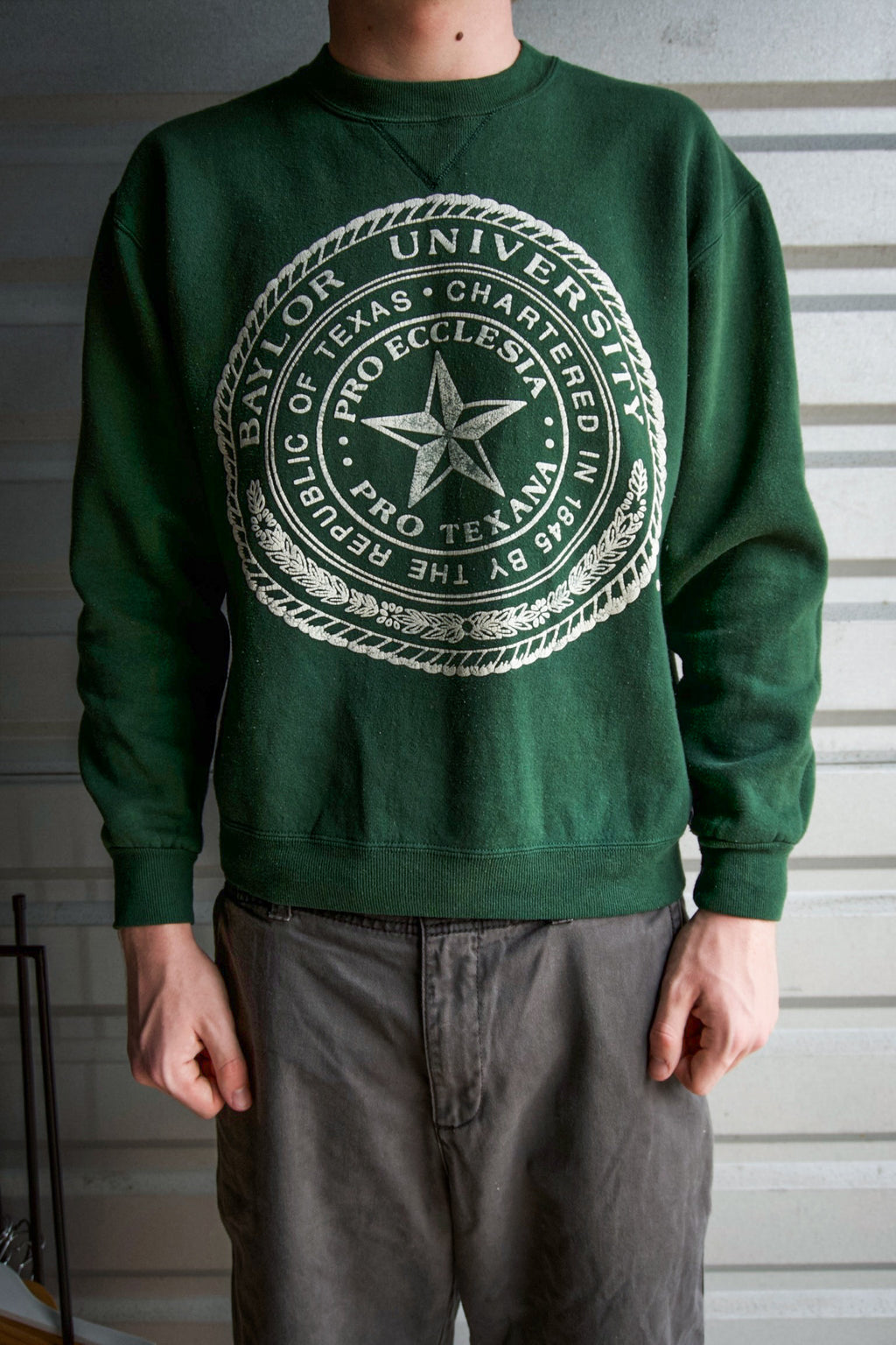 Vintage 90s Baylor University Sweatshirt Russell Athletic USA Sz L