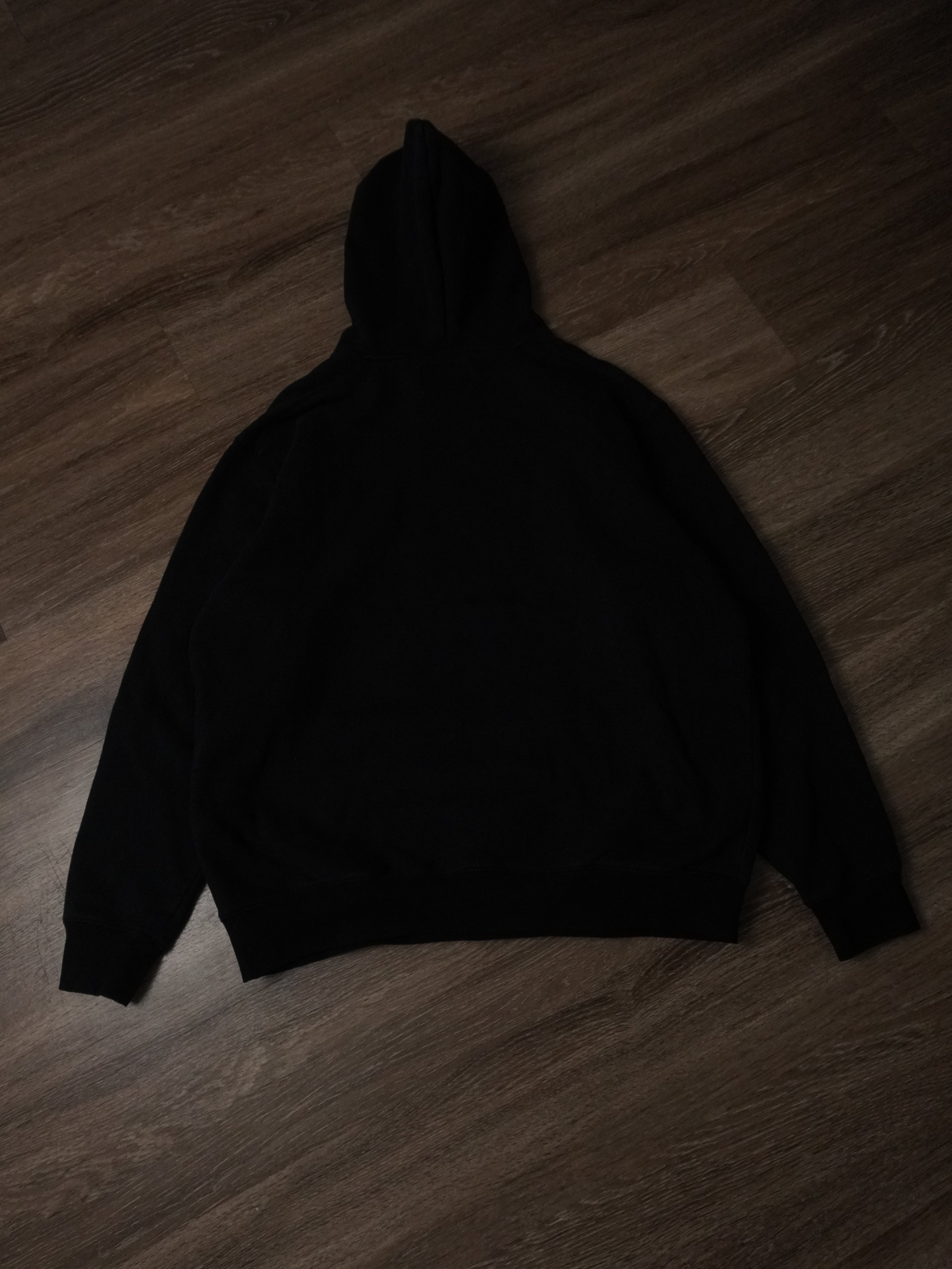 Vintage 2000s Browning Camo Lined Black Fleece Pullover Hoodie Size L