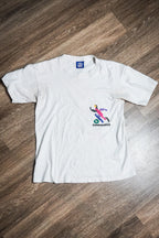 Vintage 90s Umbro Retro Sports Graphic Single Stitch White Tee Shirt Youth XL