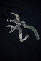 Vintage 2000s Browning Camo Lined Black Fleece Pullover Hoodie Size L