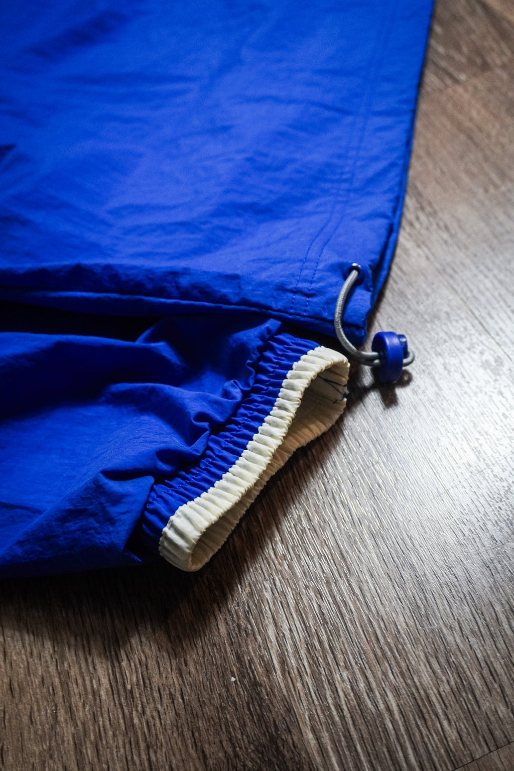 Vintage 90s Nike Embroidered Swoosh Blue White Quarter Zip Mock Neck Pullover Windbreaker Jacket