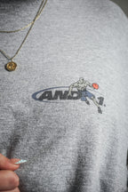 Vintage 2000s AND1 Trash Talk Tee Shirt Long Sleeve Grey Dreams and Ankles YXL