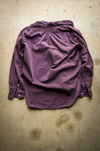 Vintage 90s Ralph Lauren Blaire Purple Twill Cotton Button Down Shirt Green Pony